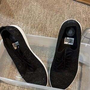 FitFlop Black and White Women's Sneakers